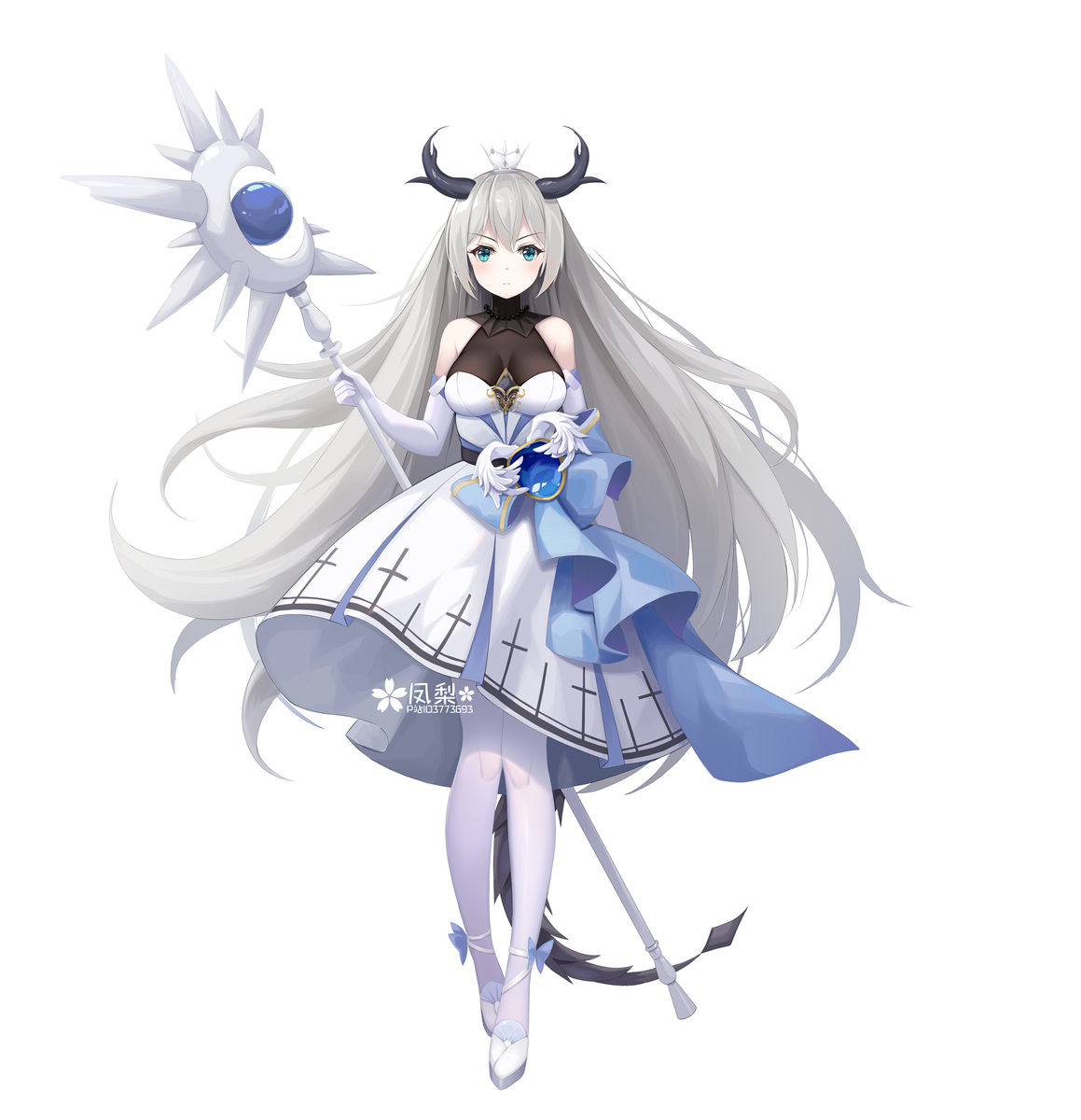 This is a pixiv picture whose title is 一个龙娘.
