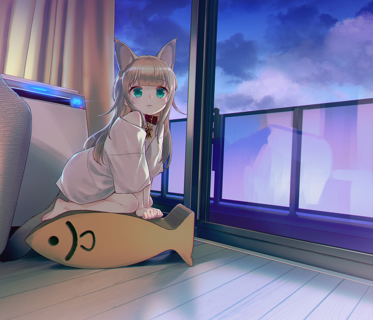This is a pixiv picture whose title is きなこと朝焼け.