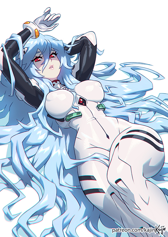 This is a pixiv picture whose title is Rei Ayanami.