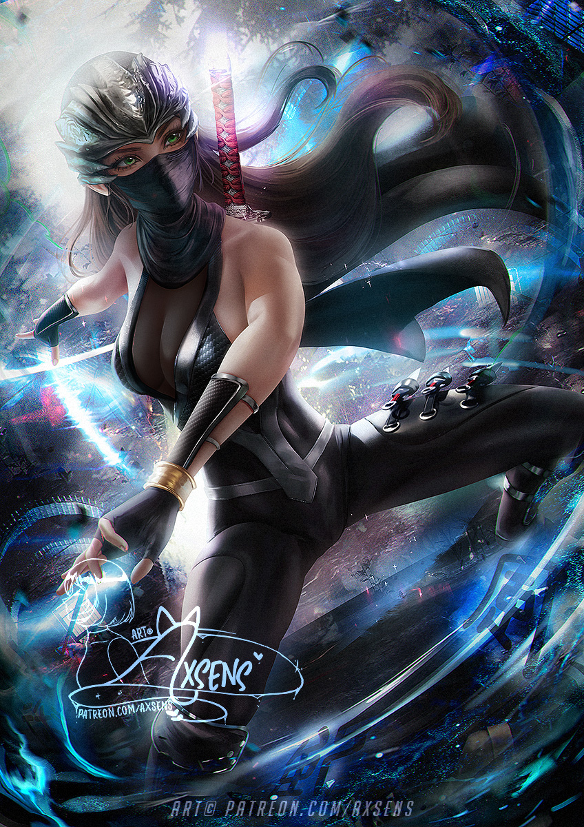 This is a pixiv picture whose title is リュウ・ハヤブサ / Dragon ninja.