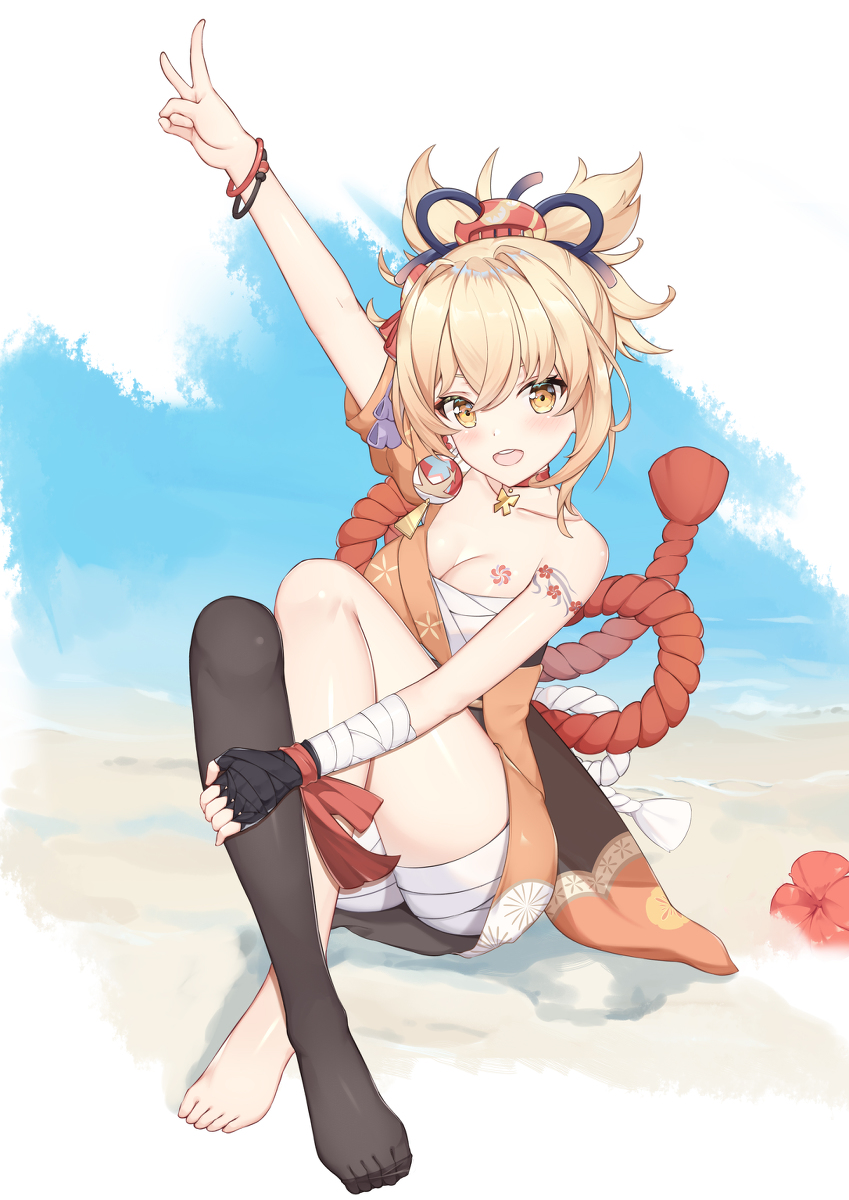 This is a pixiv picture whose title is 原神Genshin宵宫（Live2dPSD in FANBOX）.