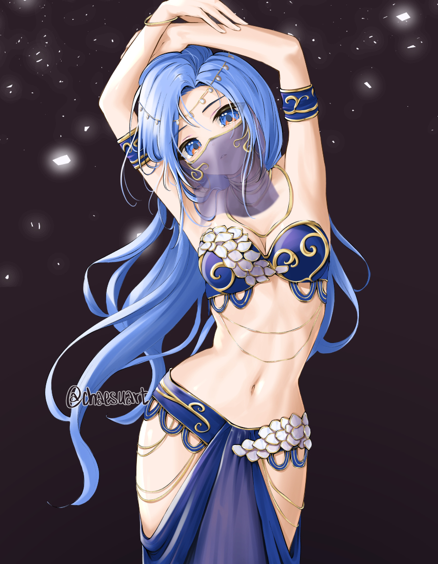 This is a pixiv picture whose title is belly dancer.