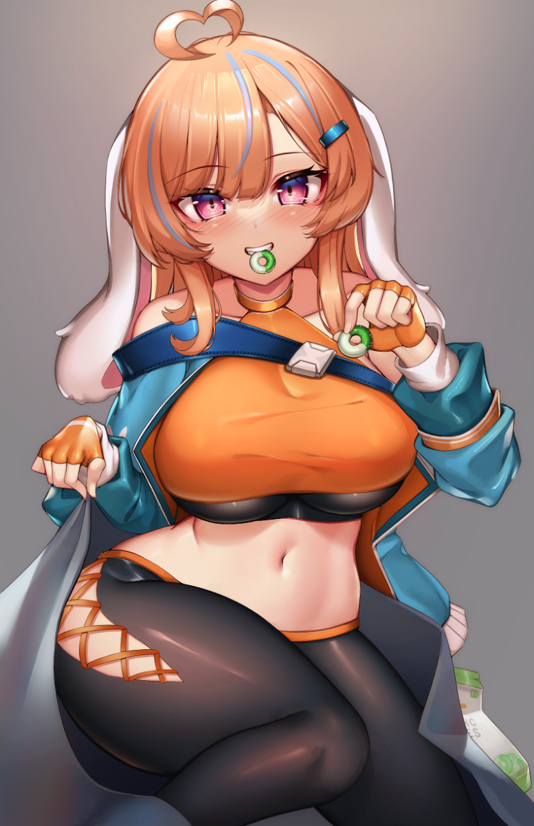 This is a pixiv picture whose title is Casual Bunny_Gif!.