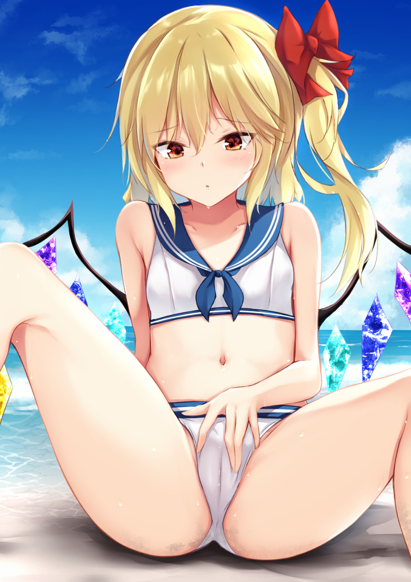 This is a pixiv picture whose title is セーラ水着フラン。.