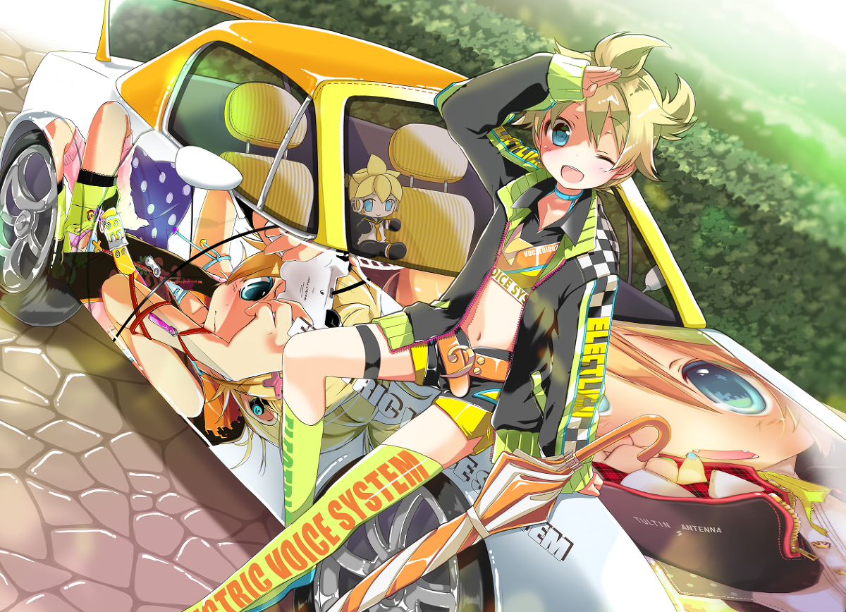 This is a pixiv picture whose title is 痛車.