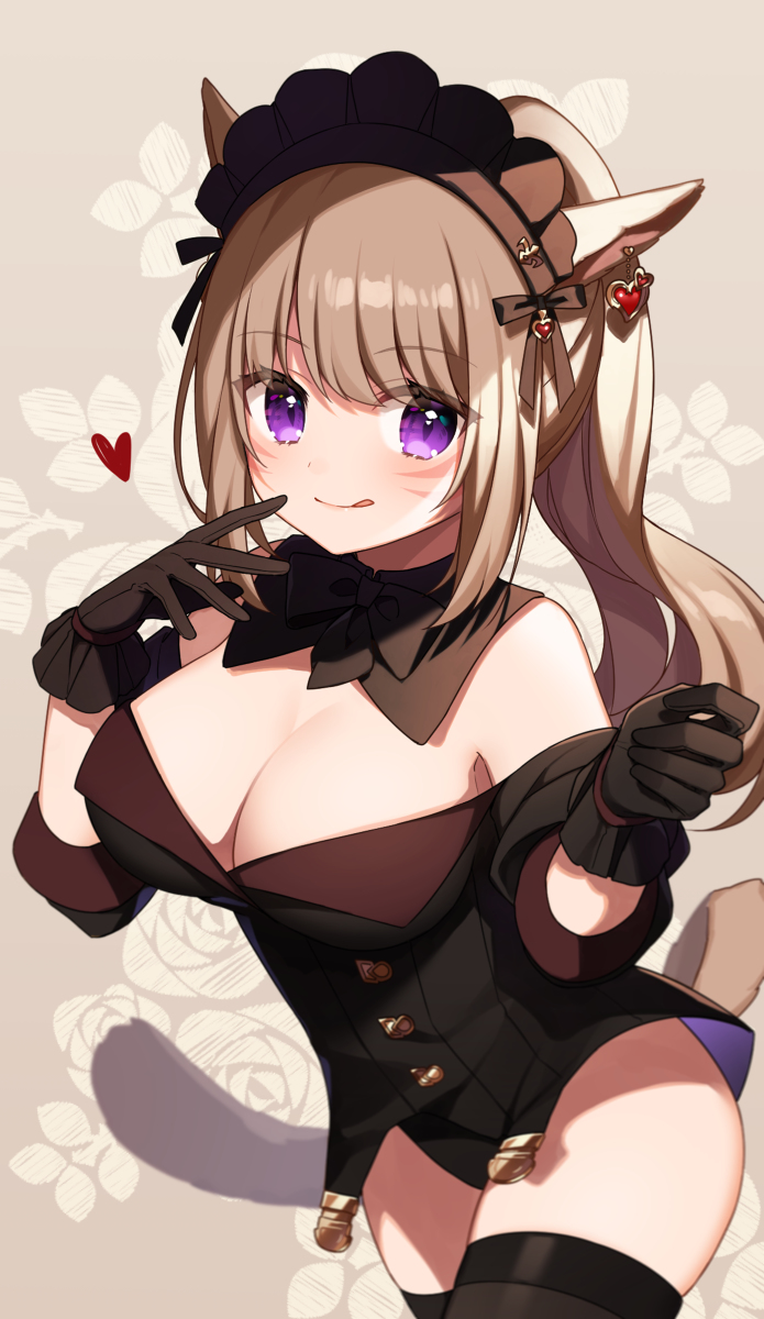 This is a pixiv picture whose title is ポニテミコッテ.