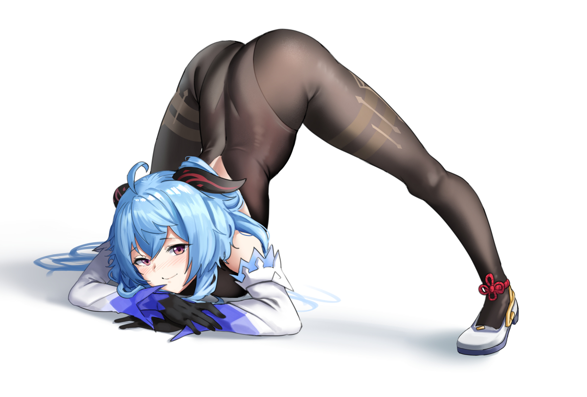 This is a pixiv picture whose title is Ganyu jack o pose.