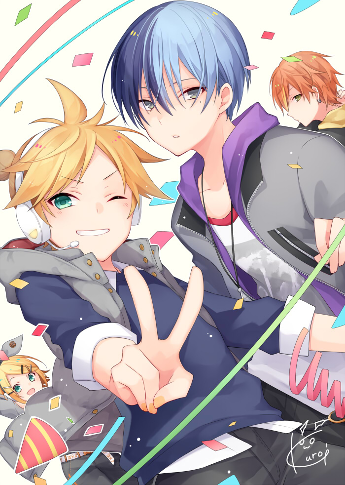 This is a pixiv picture whose title is V.