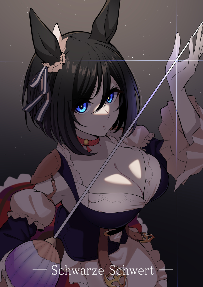 This is a pixiv picture whose title is 黒剣.
