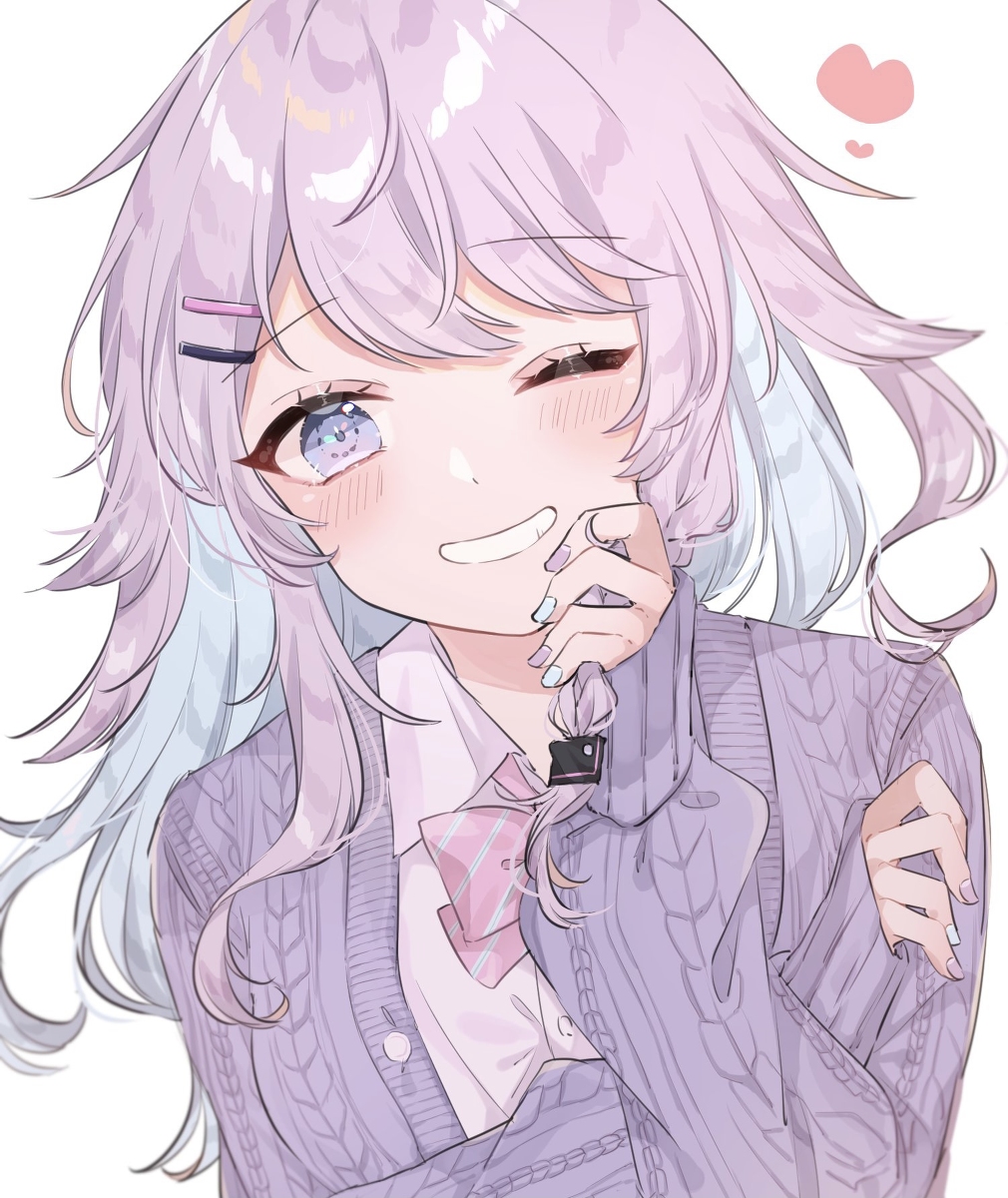 This is a pixiv picture whose title is ❄️💜.