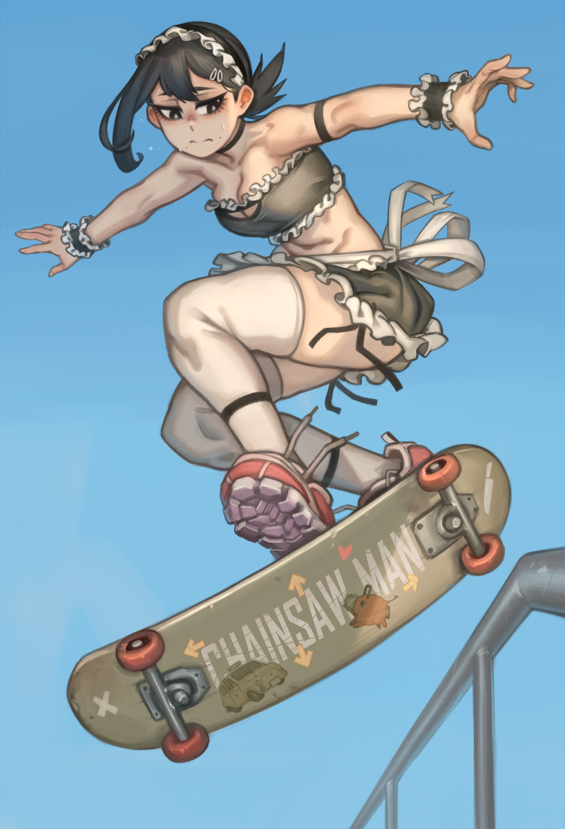 This is a pixiv picture whose title is Kobeni , Skateboard.