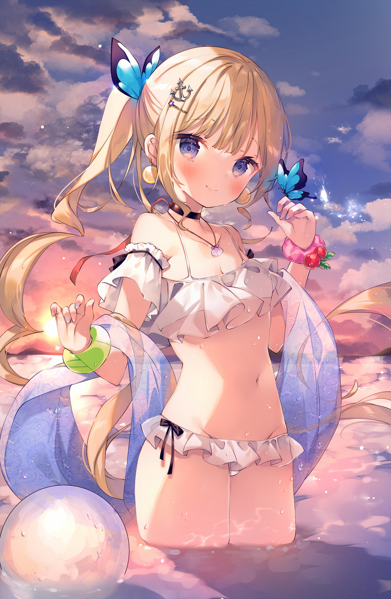 This is a pixiv picture whose title is 夏の思い出を君と・・.