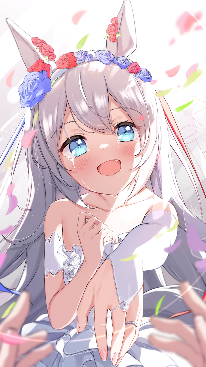 This is a pixiv picture whose title is 花嫁タマモ.