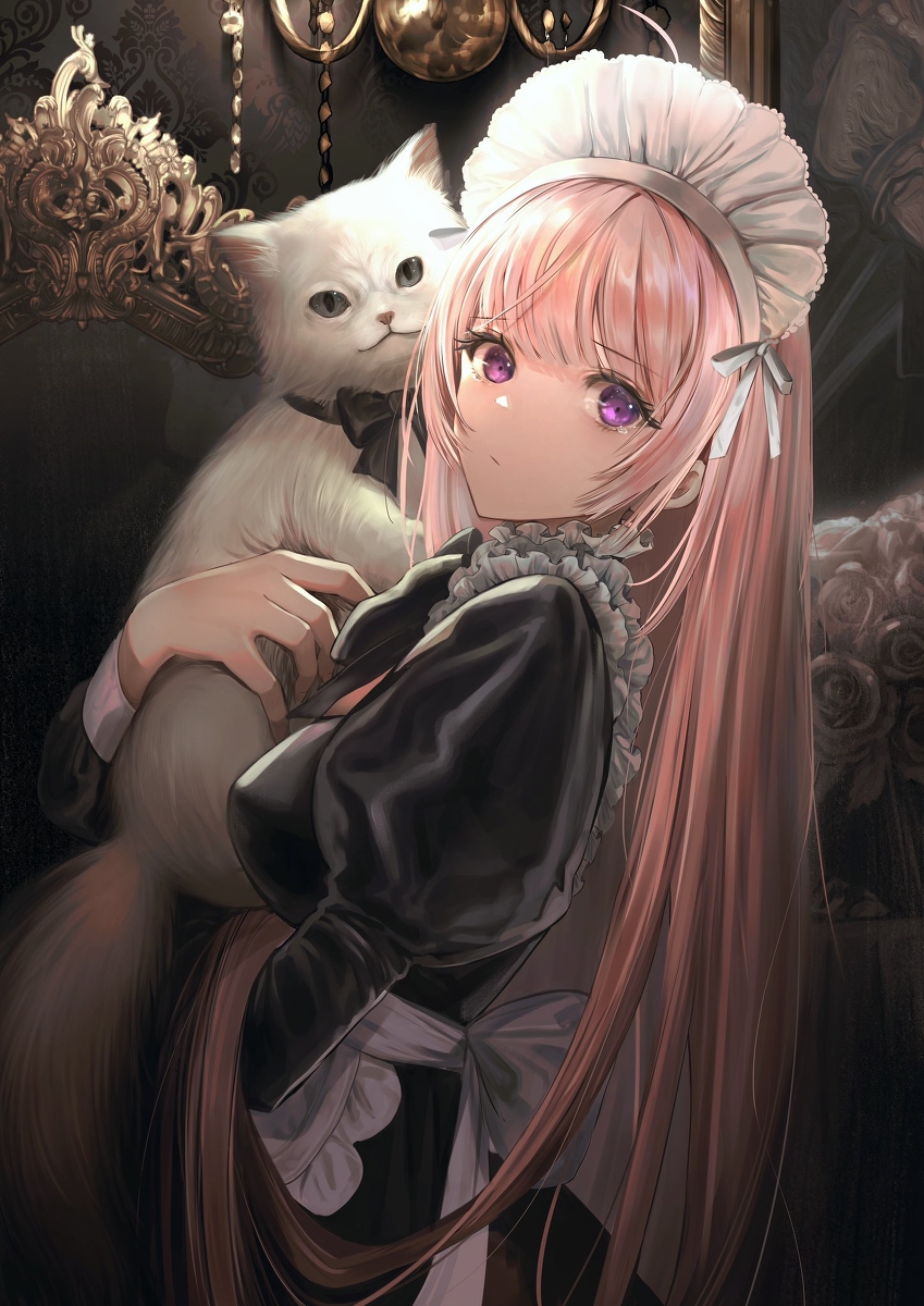 This is a pixiv picture whose title is Lost Kitten.