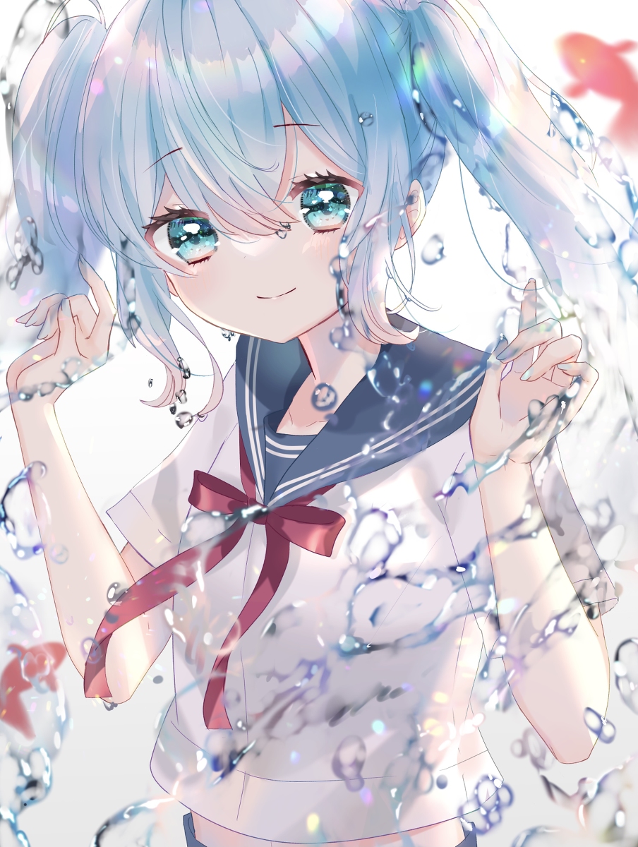 This is a pixiv picture whose title is ミクさんHappybirthday!!!.