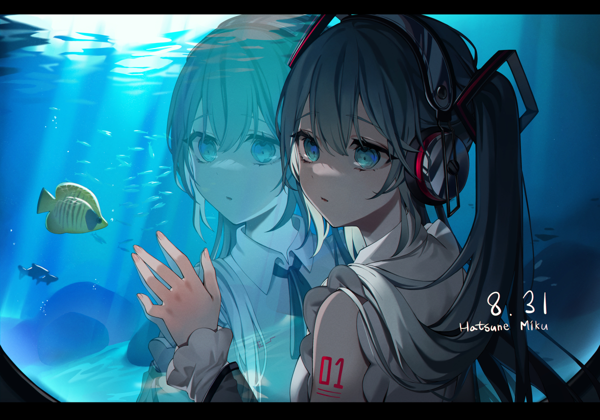 This is a pixiv picture whose title is 初音ミク.