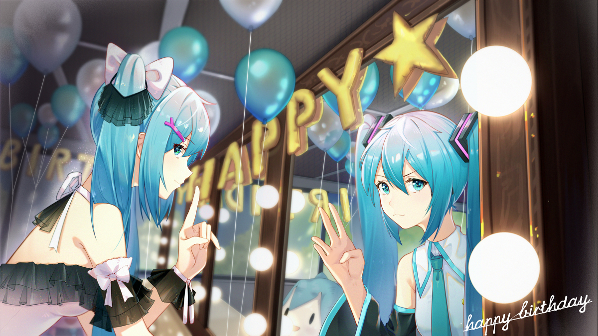 This is a pixiv picture whose title is happy birthday~~~~.