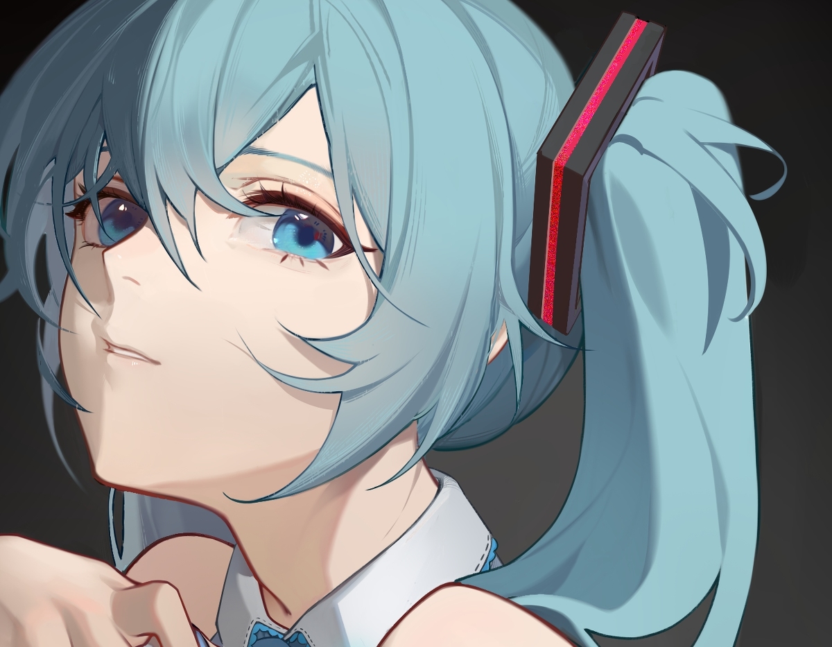 This is a pixiv picture whose title is 初音未来.