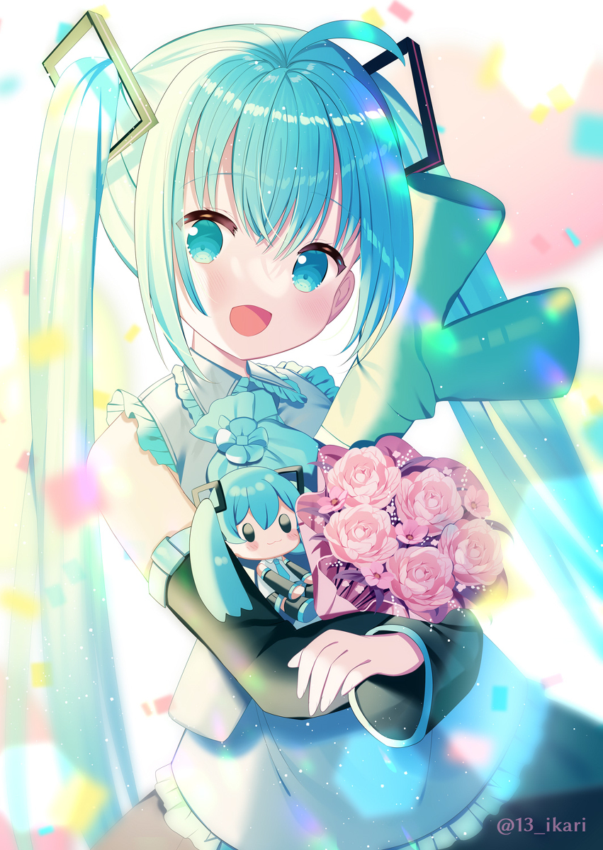 This is a pixiv picture whose title is ミク誕生日おめでとう！.