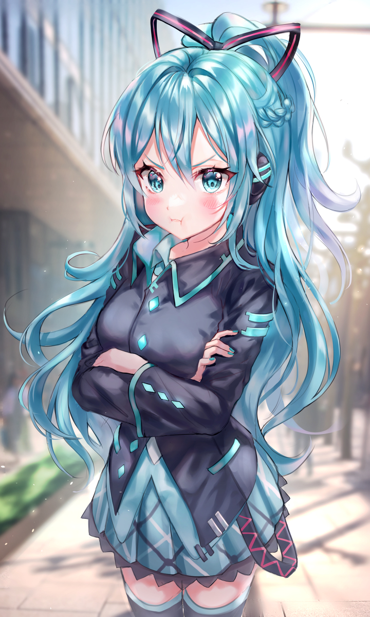 This is a pixiv picture whose title is 初音ミク if.