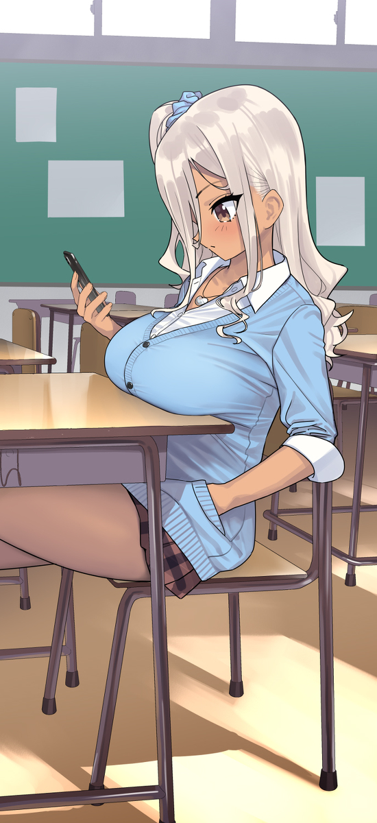 This is a pixiv picture whose title is 休憩時間.