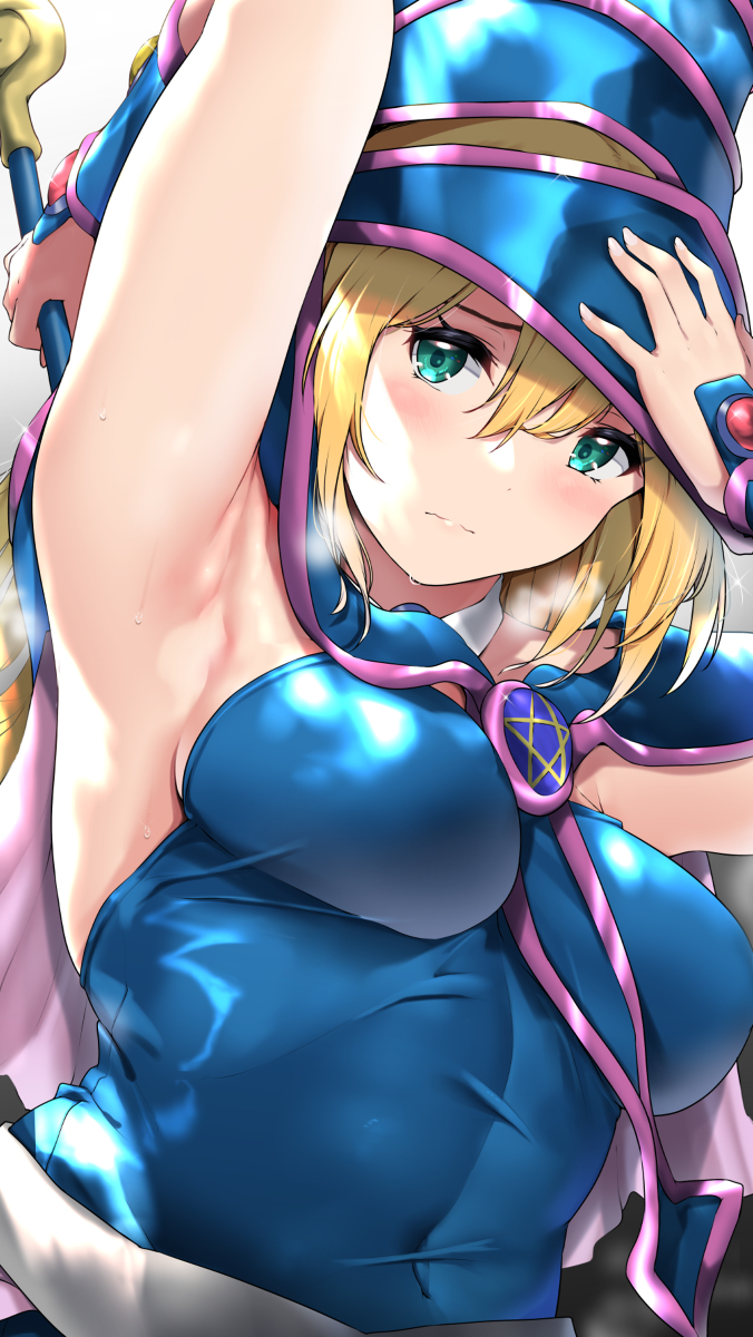 This is a pixiv picture whose title is ブラックマジシャンガールさん.