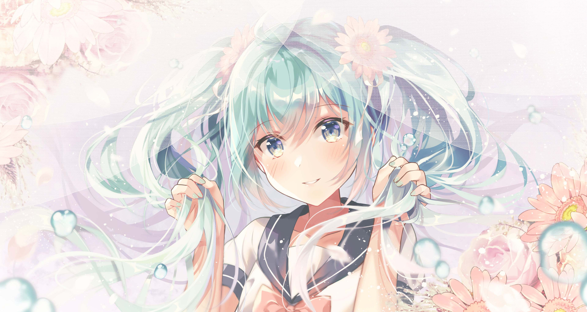 This is a pixiv picture whose title is ミク誕2021.