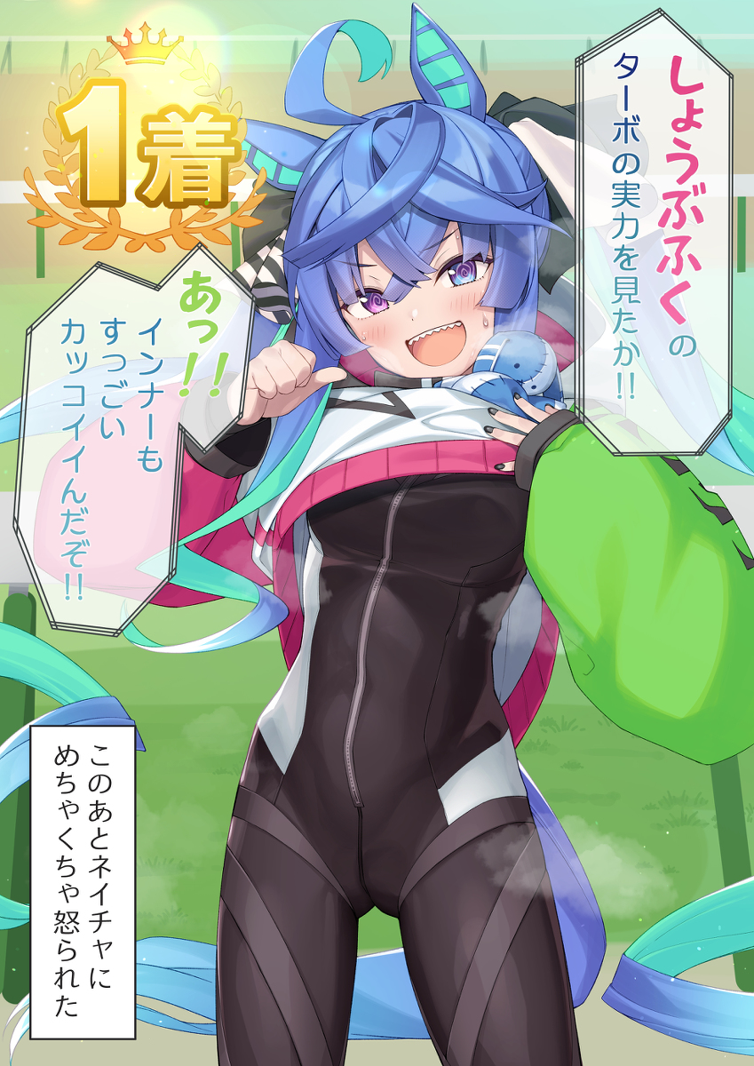 This is a pixiv picture whose title is ツインターボが実装されたら...という妄想.