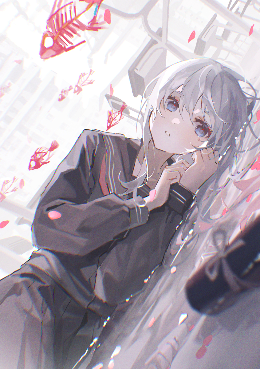 This is a pixiv picture whose title is 🌸.
