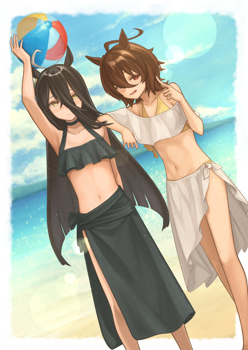 This is a pixiv picture whose title is 夏の.