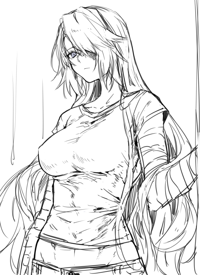 This is a pixiv picture whose title is 落書き.