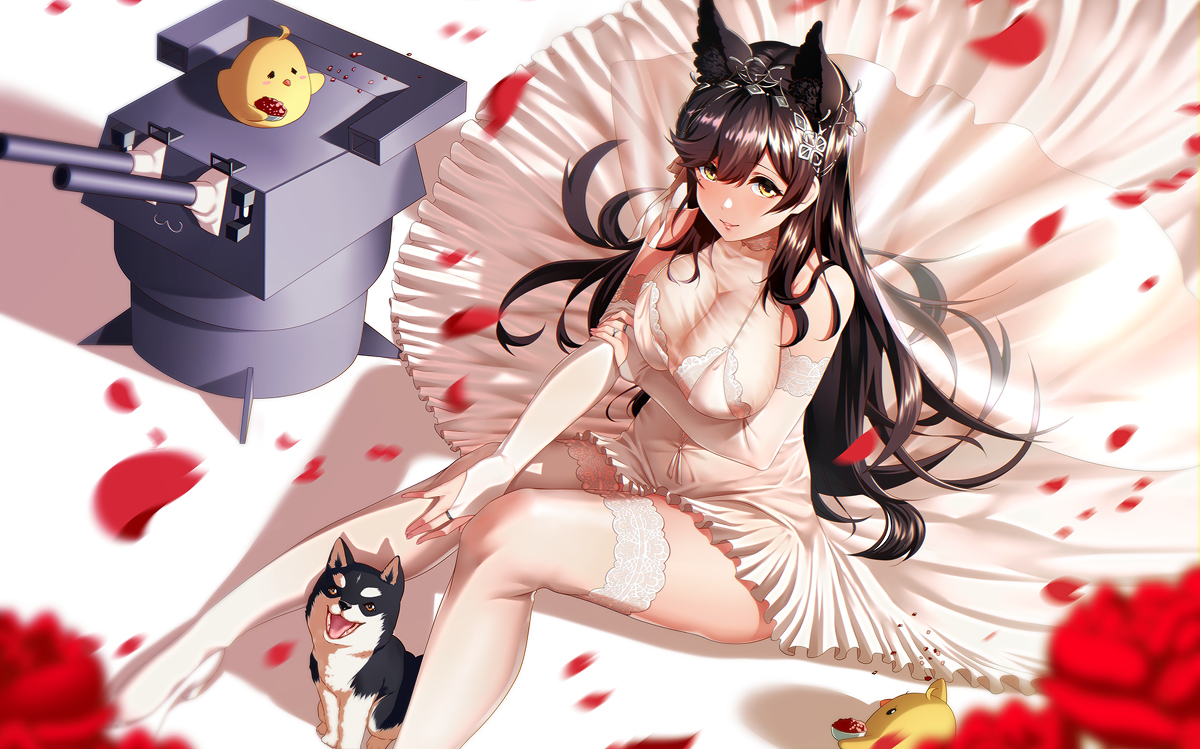 This is a pixiv picture whose title is アズールレーン　愛宕.