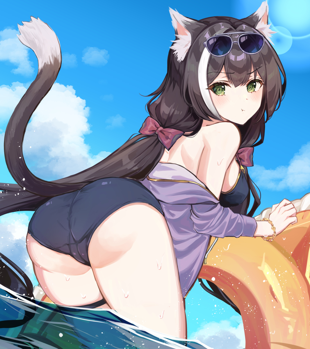 This is a pixiv picture whose title is 水着キャル.