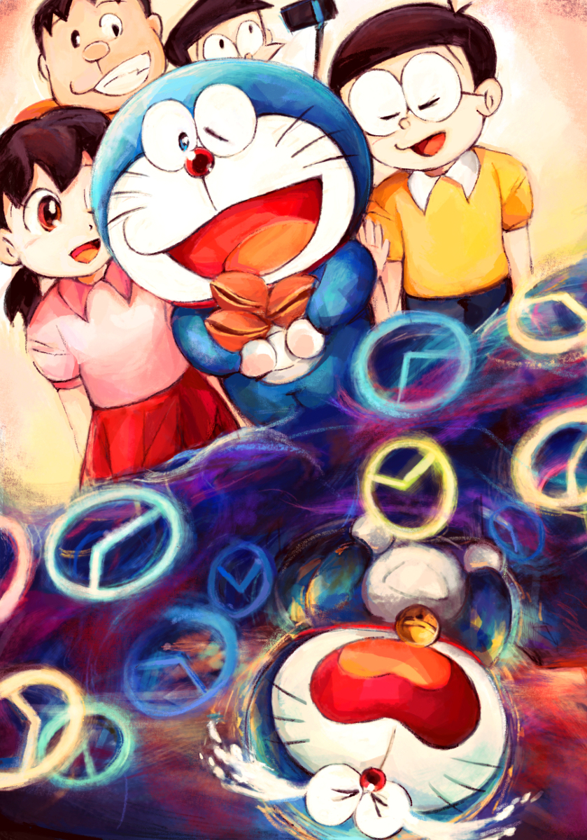 This is a pixiv picture whose title is ドラ誕2021.