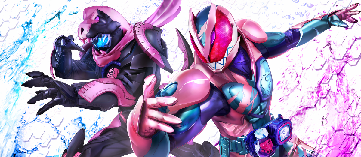 This is a pixiv picture whose title is 仮面ライダーリバイス.