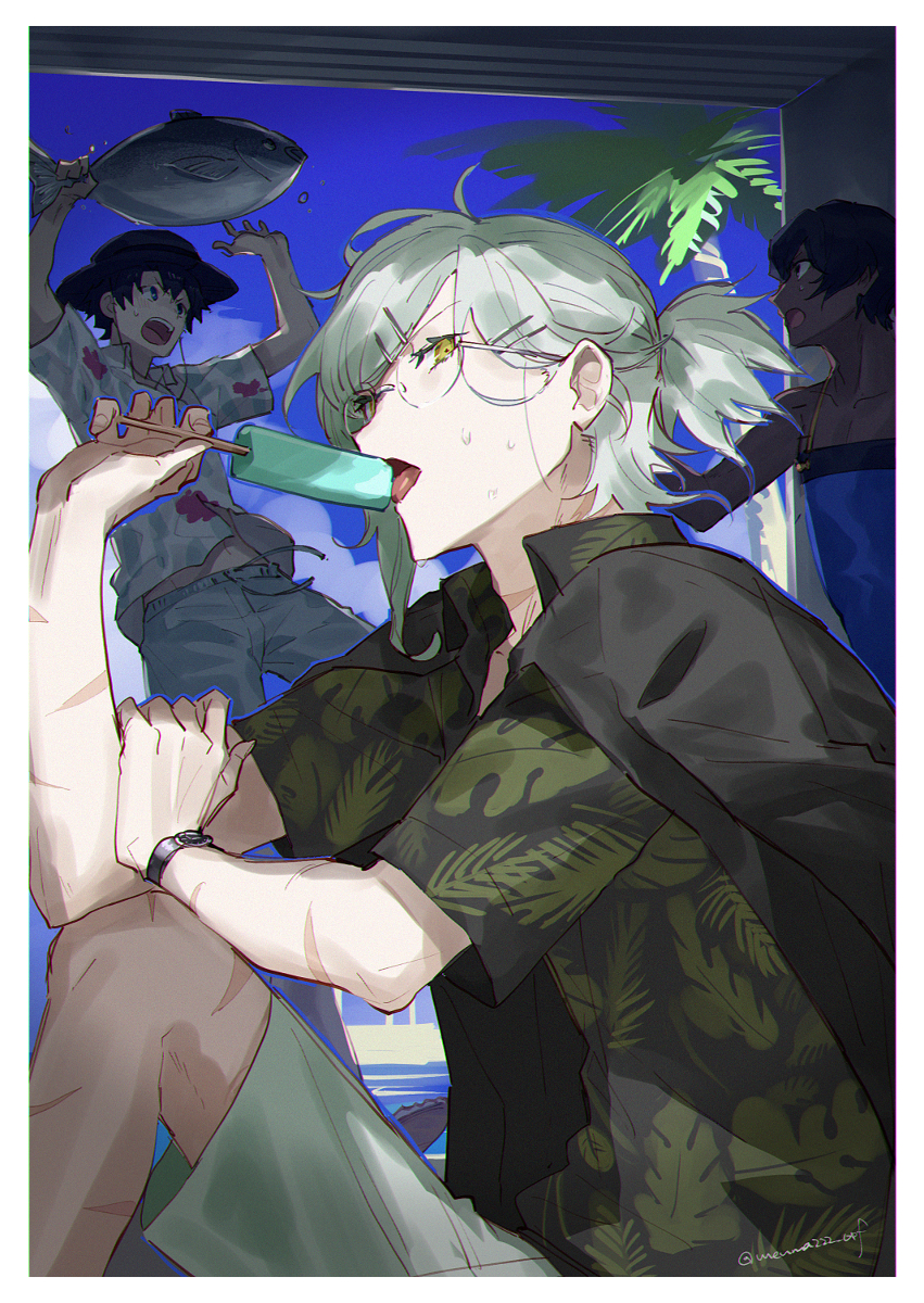 This is a pixiv picture whose title is *.