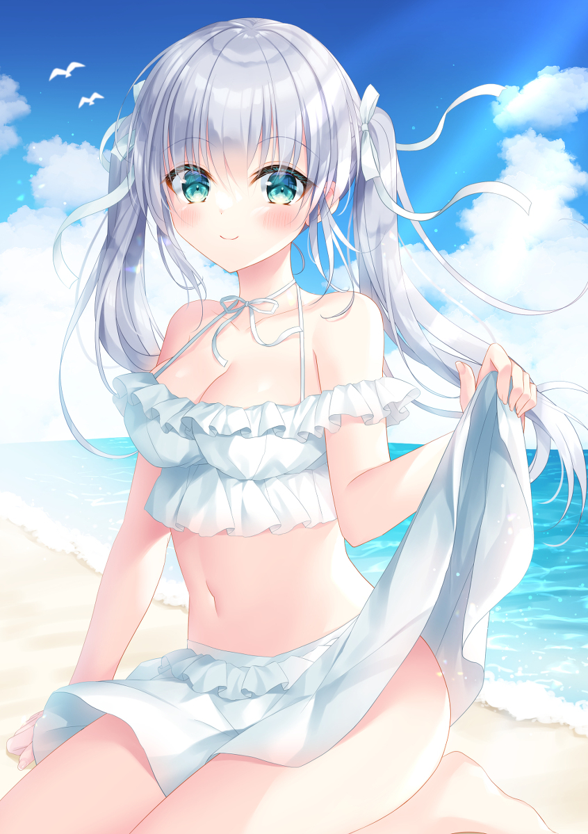 This is a pixiv picture whose title is Ocean Side.