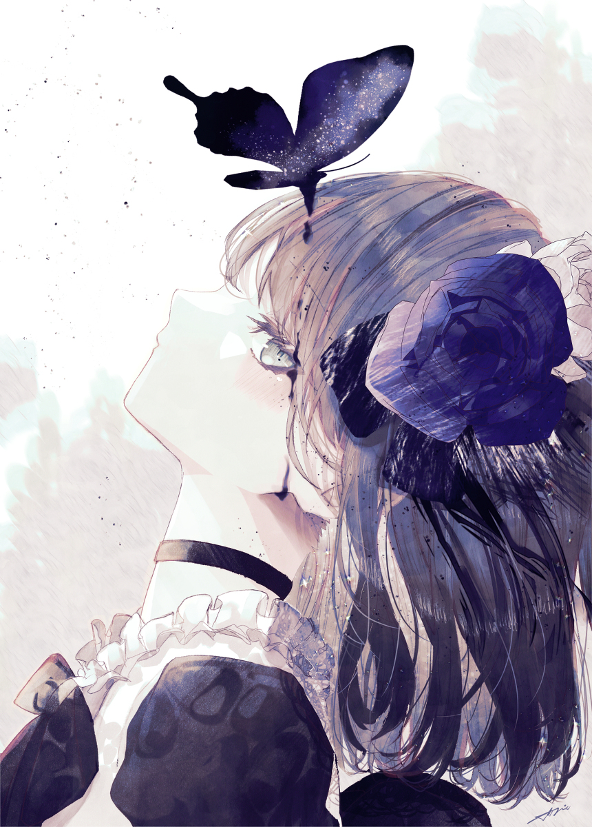This is a pixiv picture whose title is 🦋.