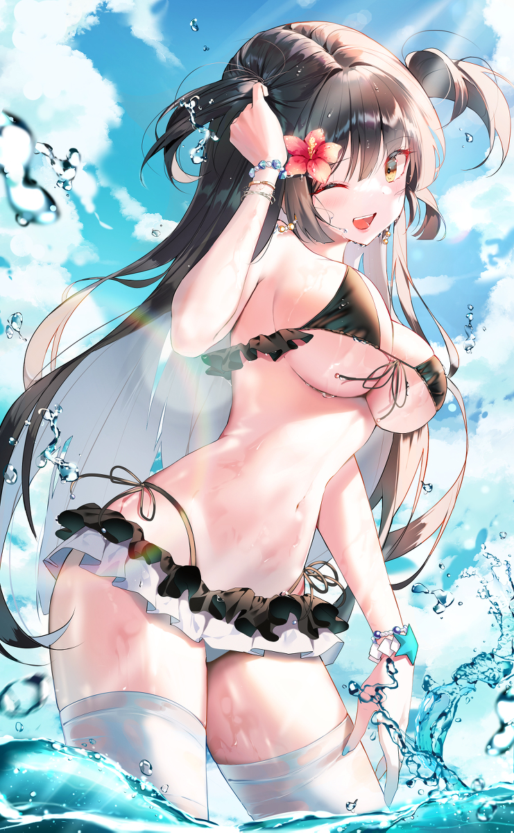 This is a pixiv picture whose title is Sea.