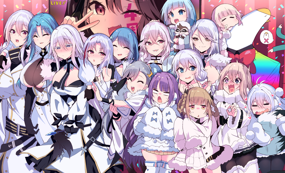 This is a pixiv picture whose title is 4周年おめでとうイェ～イ！.