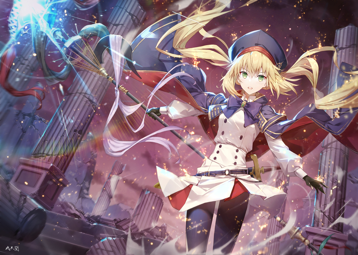 This is a pixiv picture whose title is キャストリア　横.