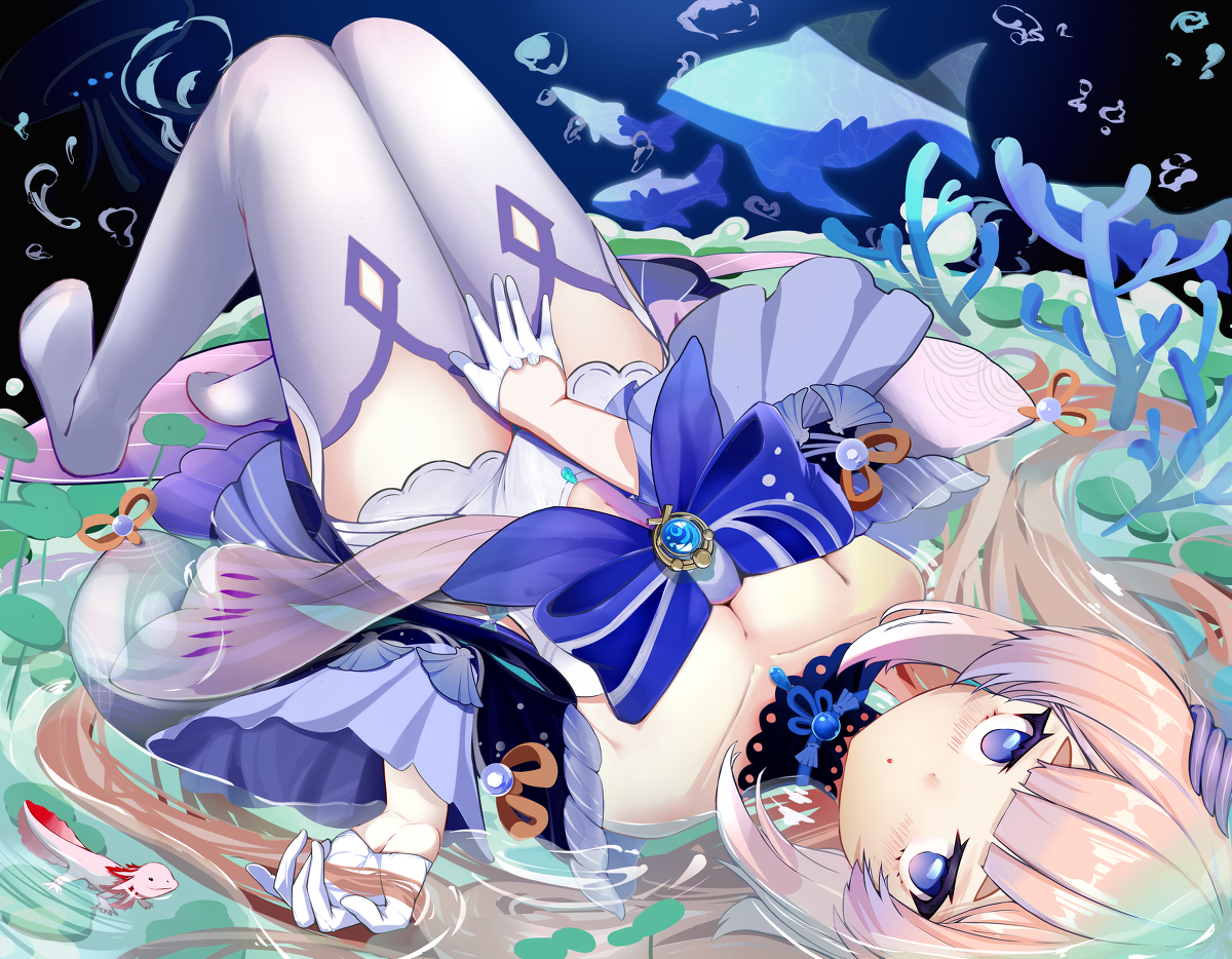 This is a pixiv picture whose title is 心海.