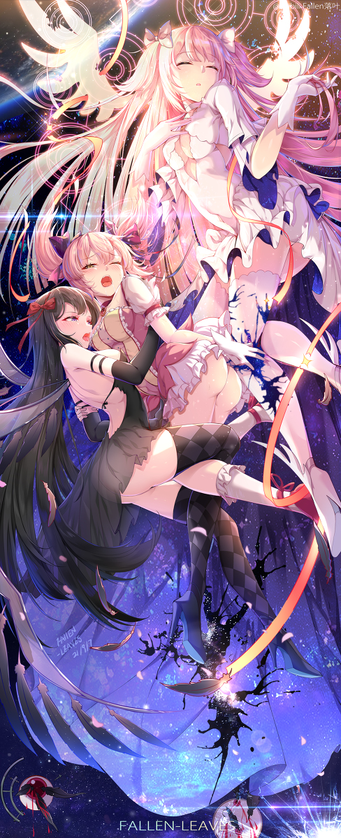 This is a pixiv picture whose title is “神堕”.