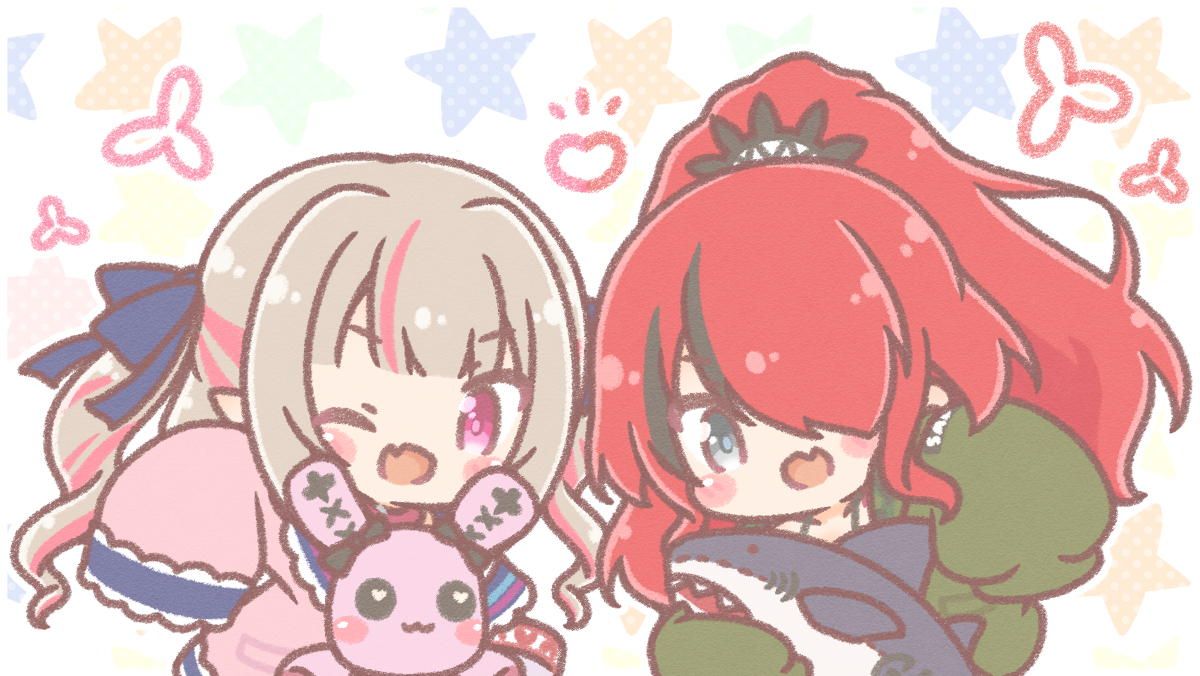 This is a pixiv picture whose title is りむぱた姉妹！.