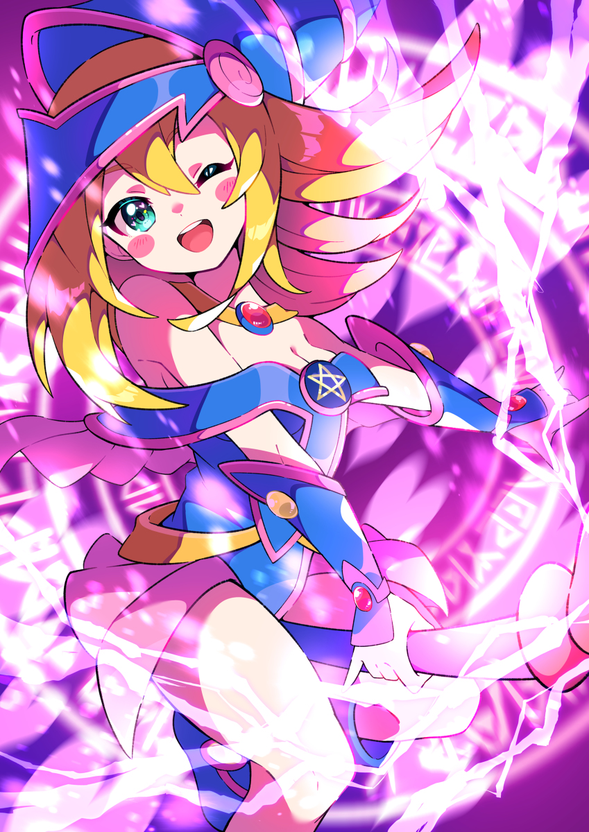 This is a pixiv picture whose title is ブラックマジシャンガール.