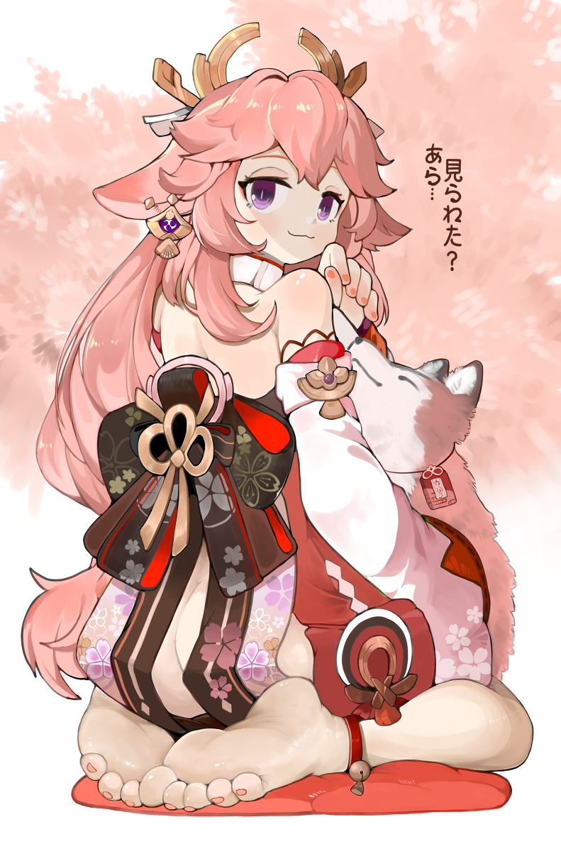 This is a pixiv picture whose title is 八重神子.