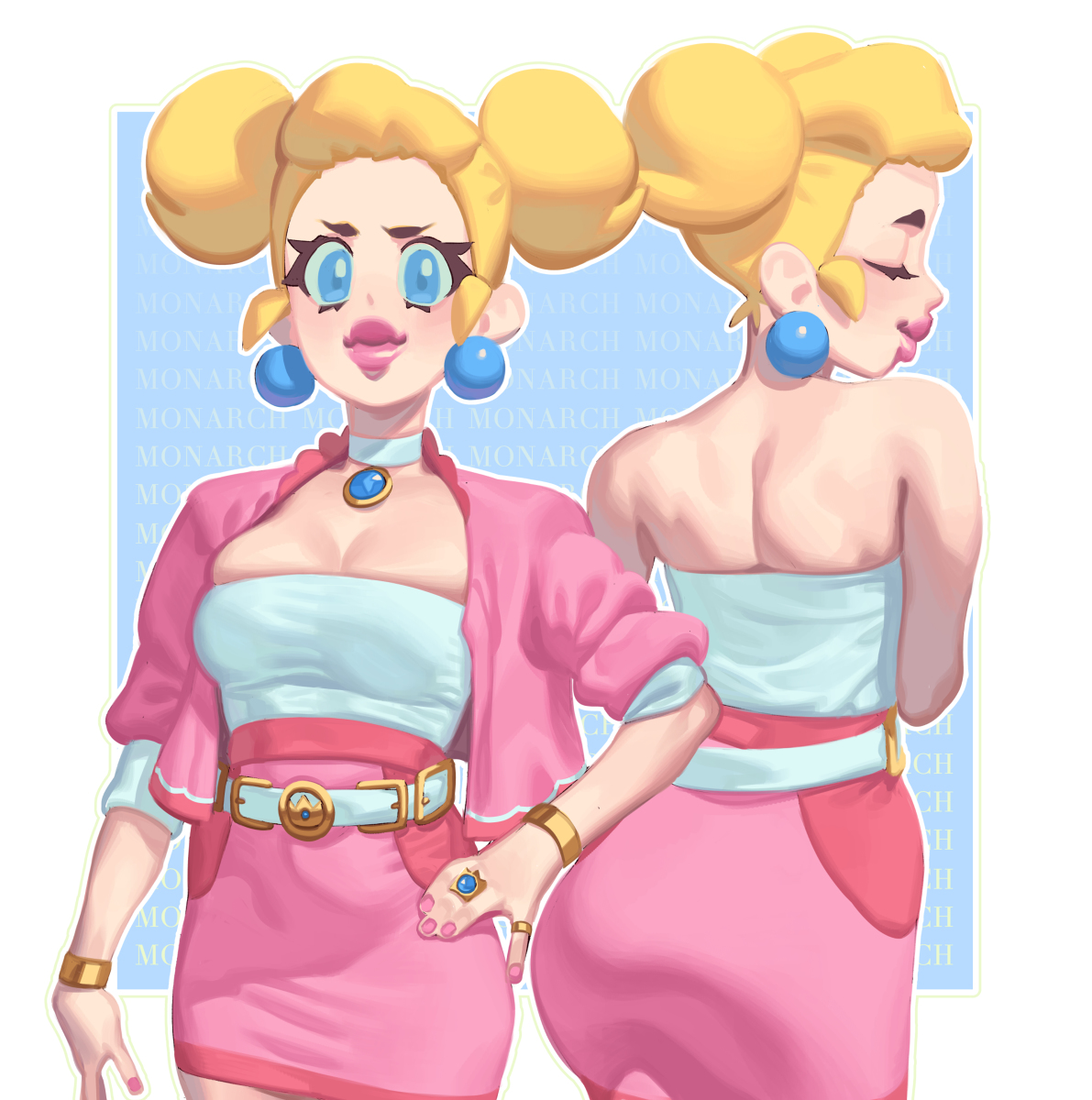 This is a pixiv picture whose title is Princess Peach.