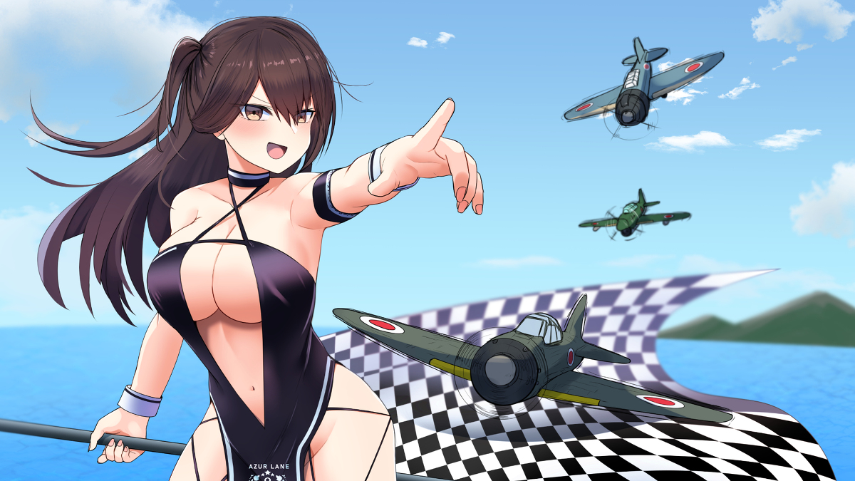 This is a pixiv picture whose title is pixivリクエスト：レースクイーン姿の瑞鶴.