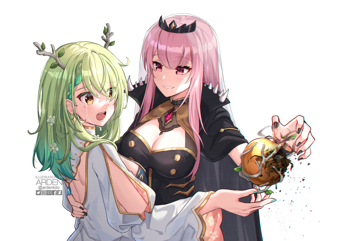 This is a pixiv picture whose title is カリオペ x ファウナ.