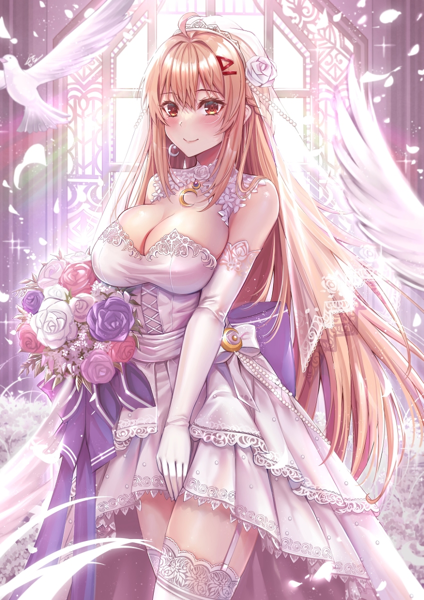 This is a pixiv picture whose title is 【香港Vtuber】望月ルーナ.